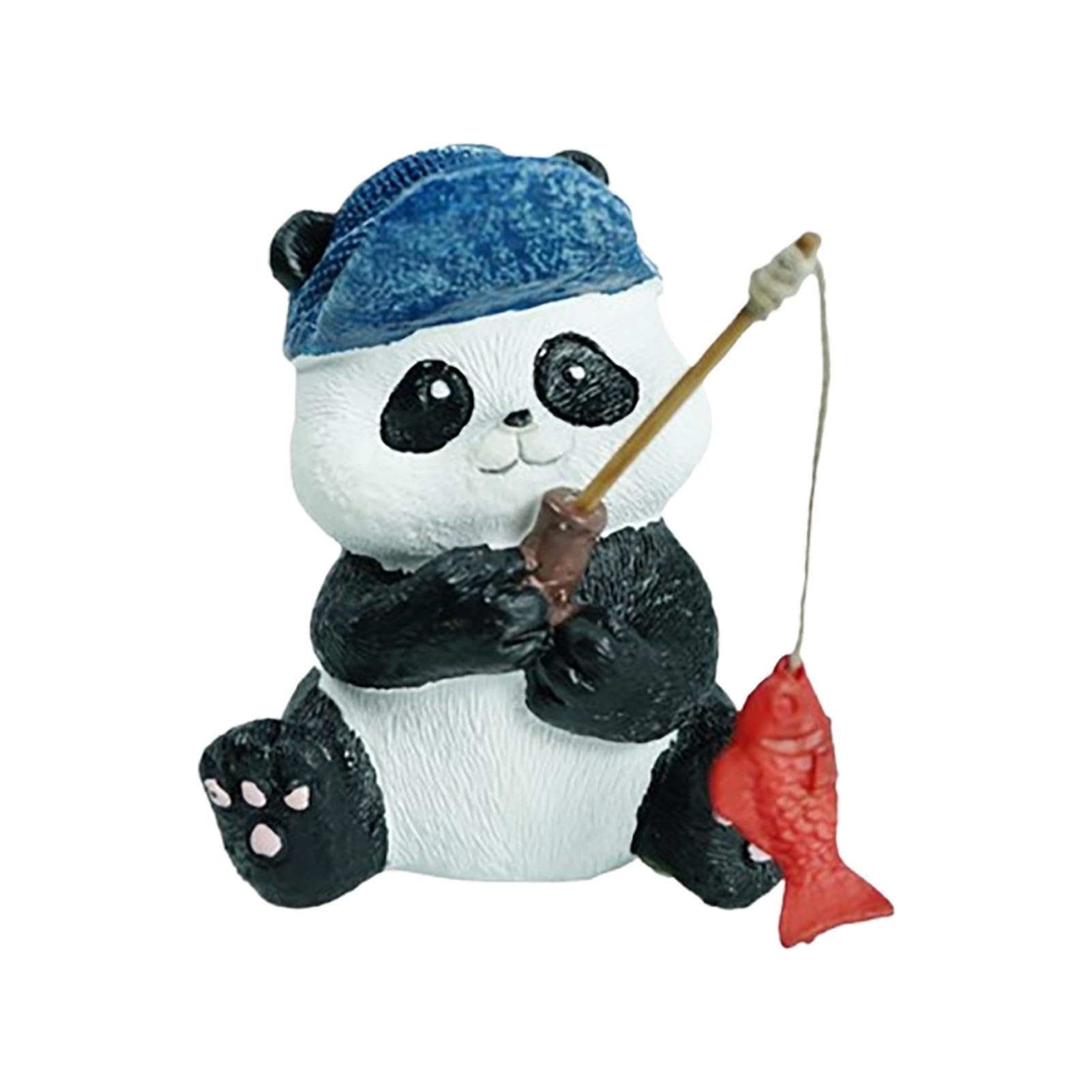 Amazon.co.jp: Huvqianu フィッシングパンダデコレーション、かわいい